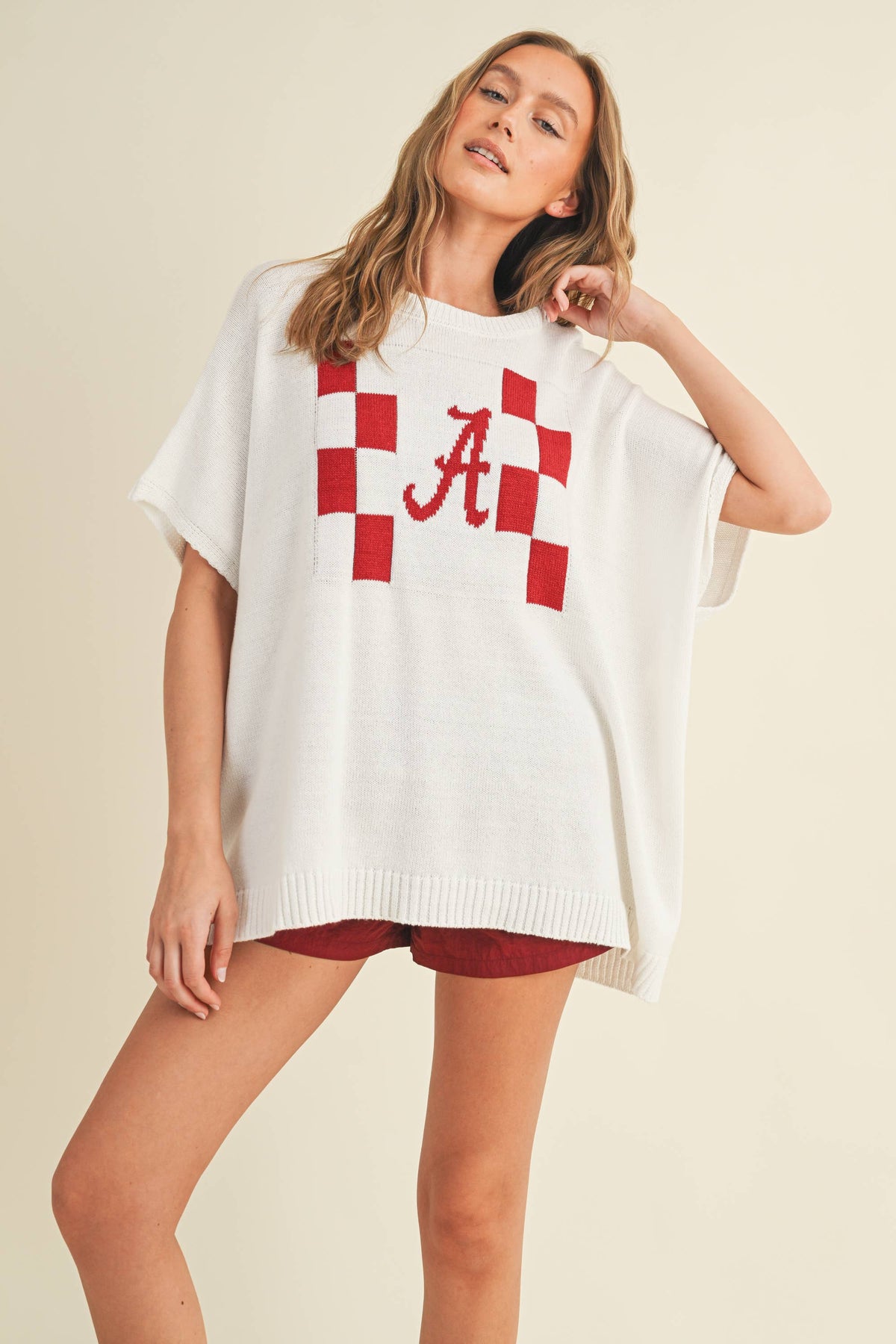"A" SWEATER TOP