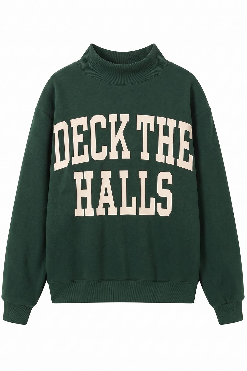 Deck The Halls / Reversible Mock-Neck Sweatshirt