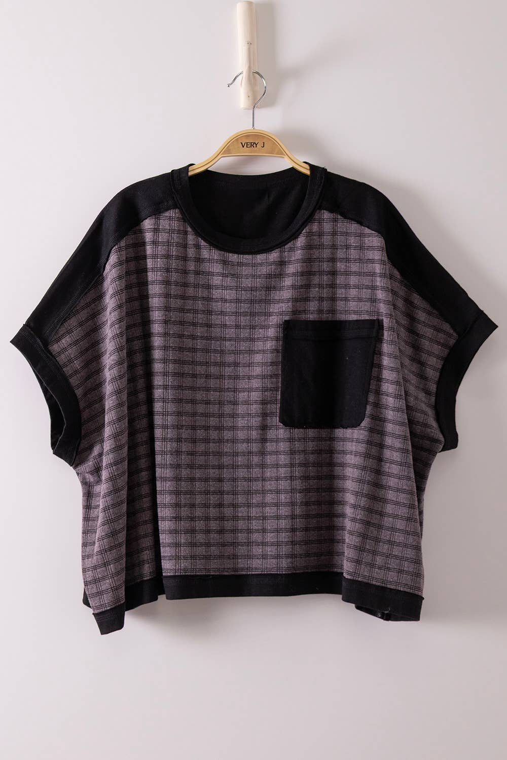 Dolman Sleeve Textured Knit Casual Top