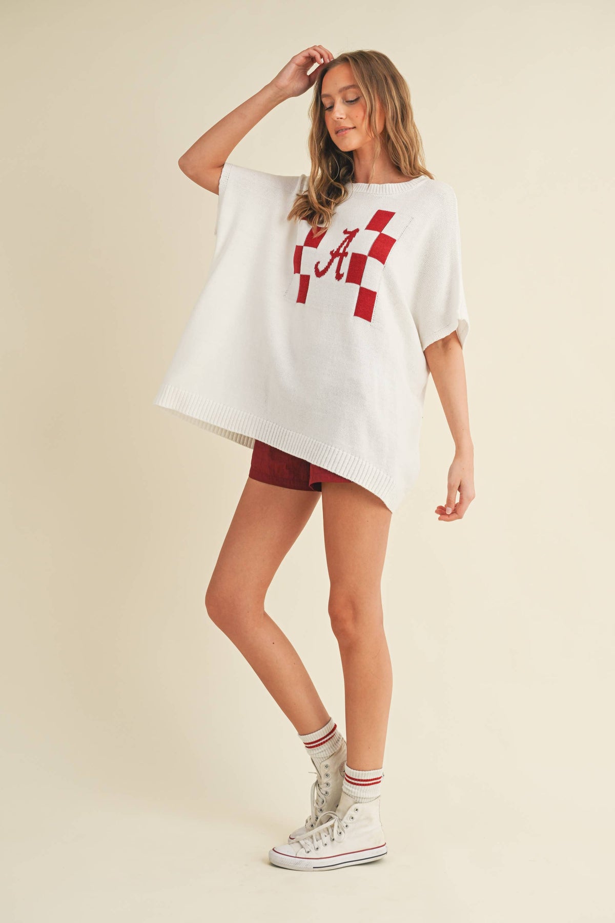 "A" SWEATER TOP