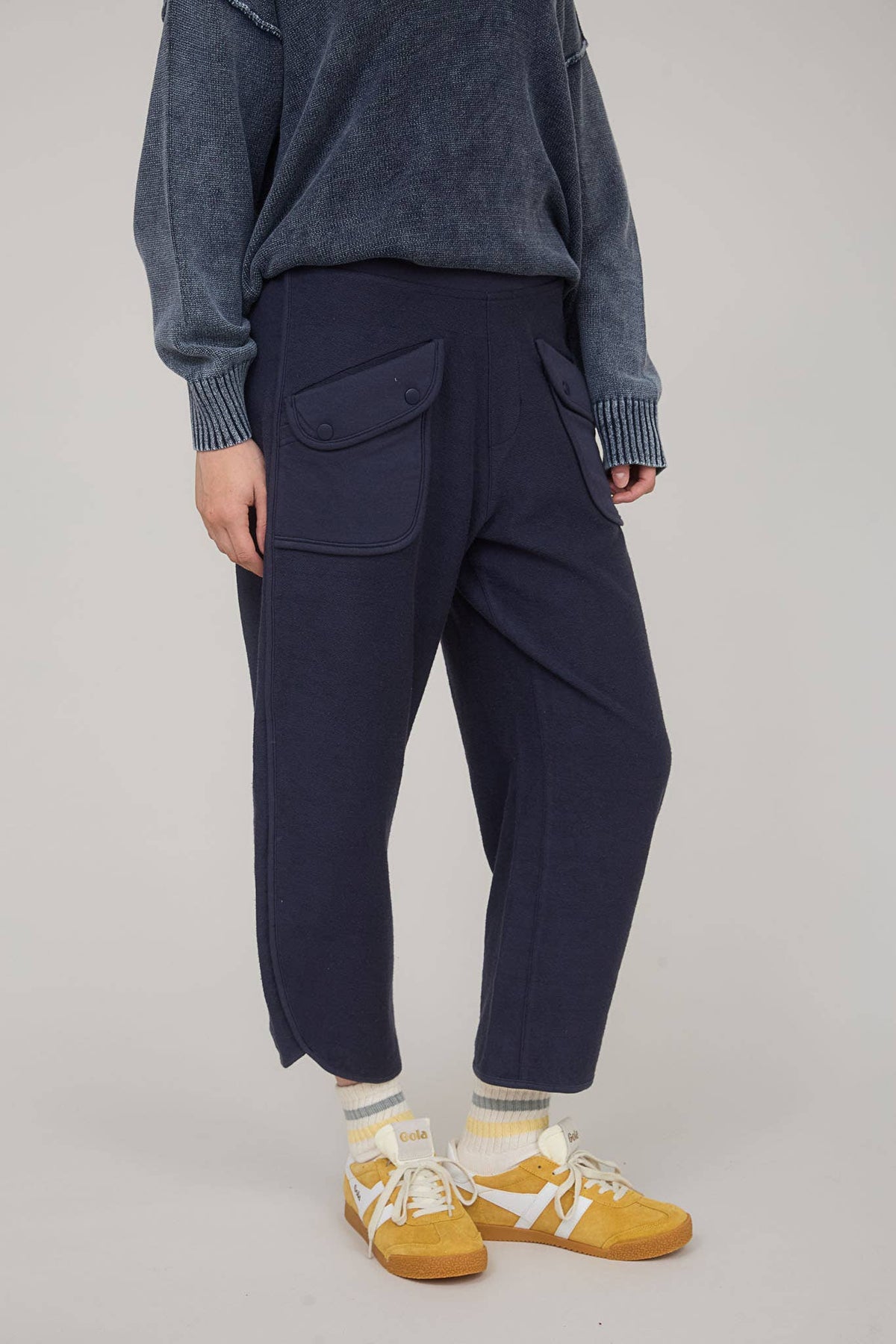 POCKET DETAIL KNIT LOUNGE PANTS