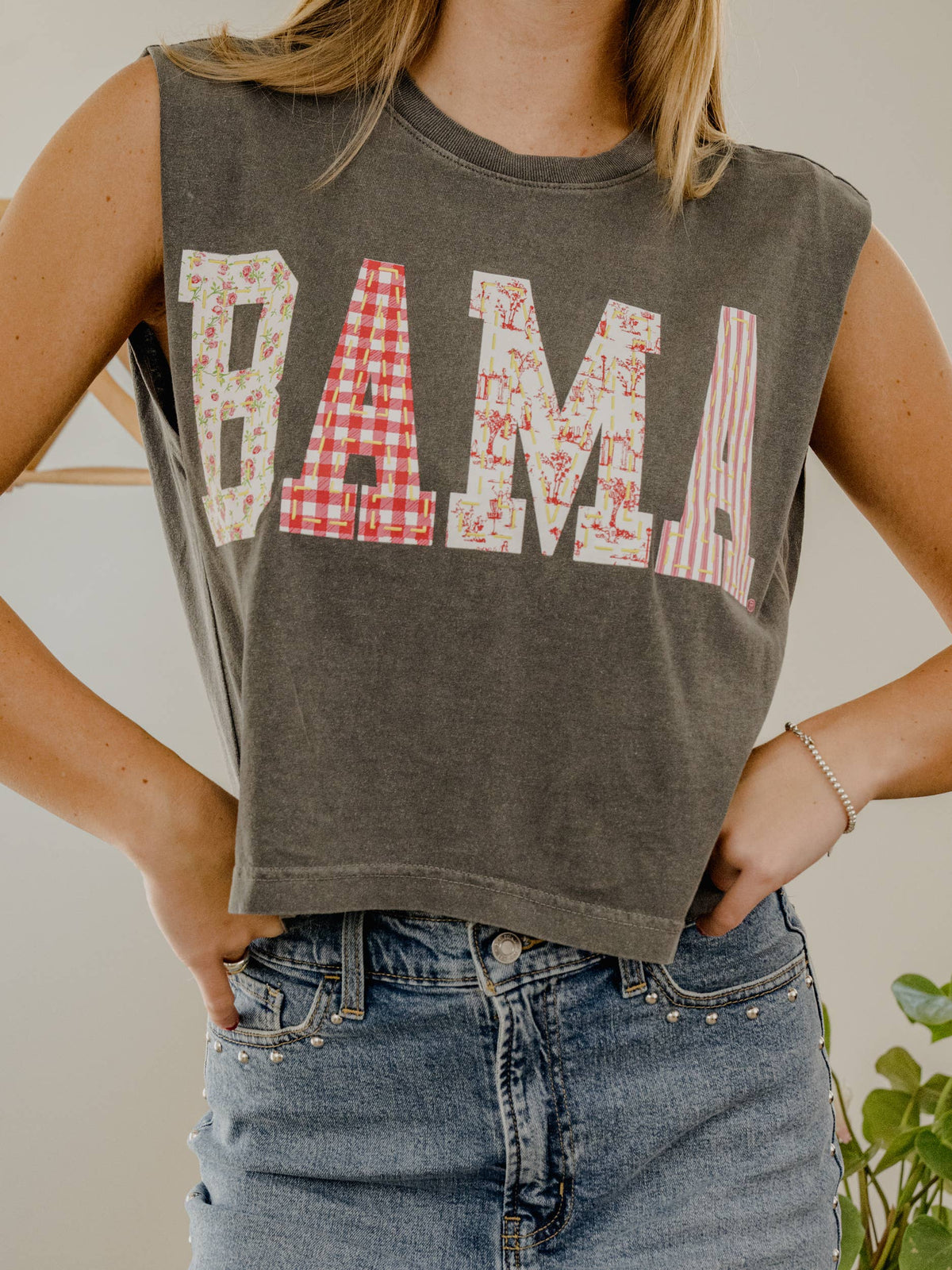 Alabama Crimson Tide Quilted Puff Ink Smoke Tank