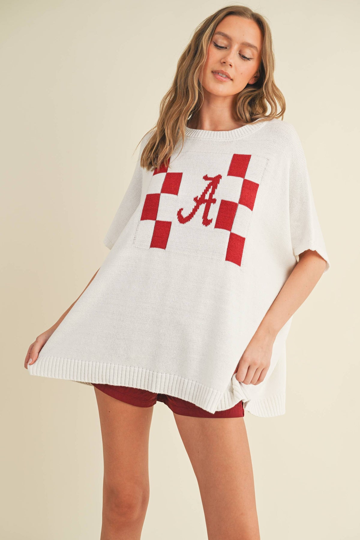 "A" SWEATER TOP
