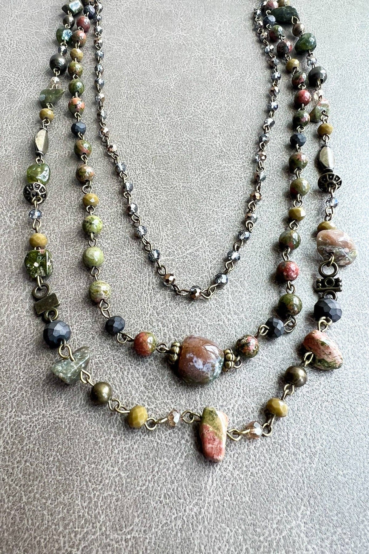 Medina Necklace Unakite