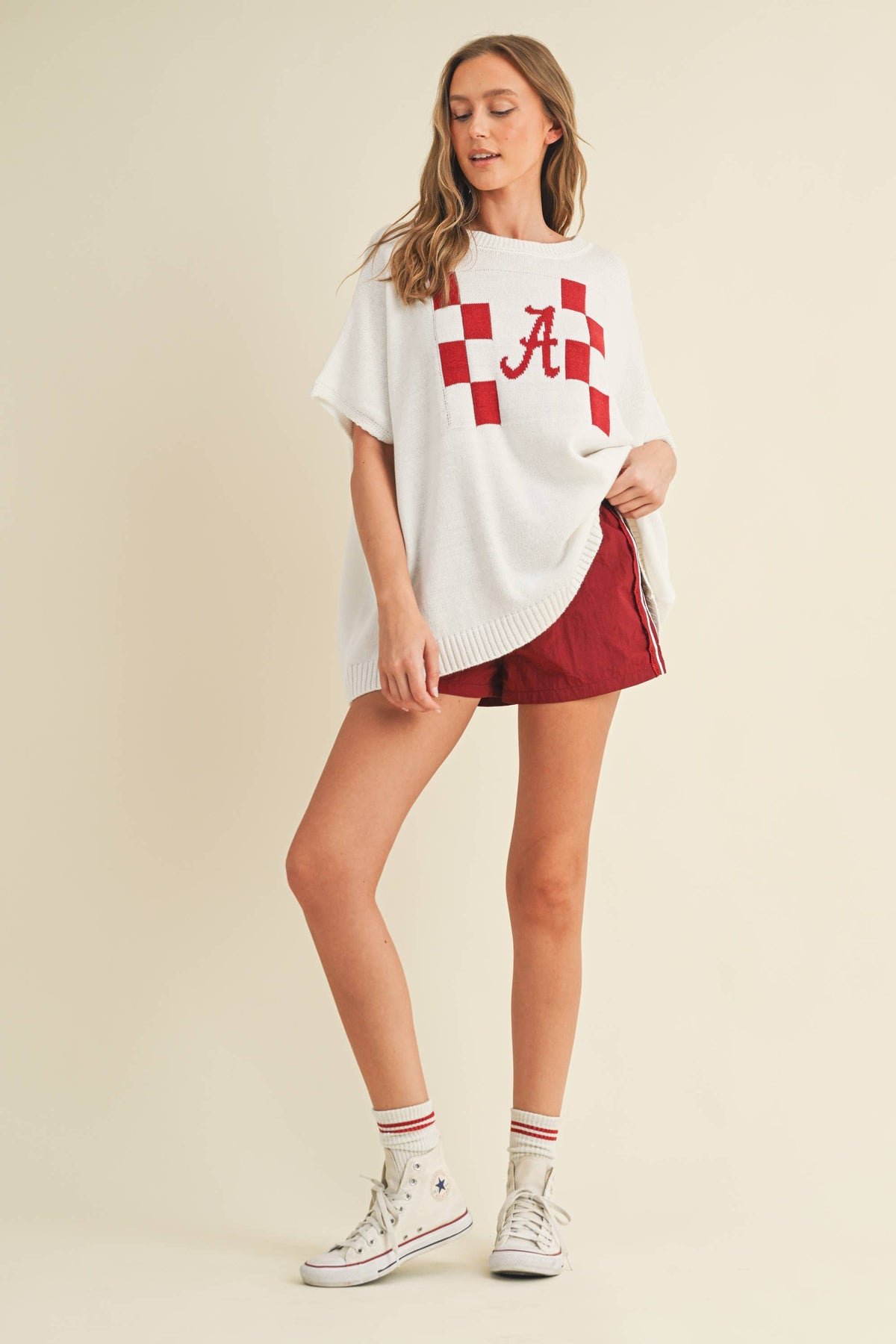 "A" SWEATER TOP
