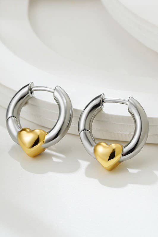 18K Stainless Steel Tarnish Free Waterproof Hoop earrings