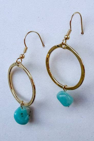 Maison Earring Blue Sky Gold