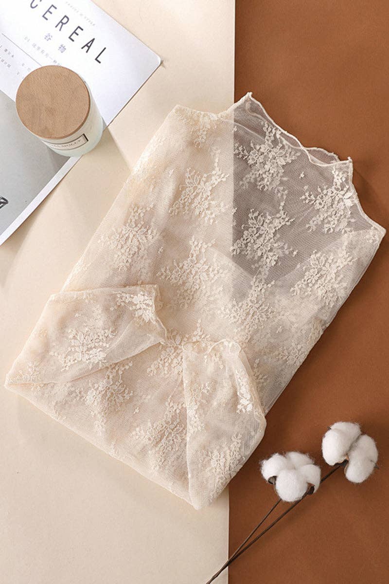 Elegant Lace Floral Blouse