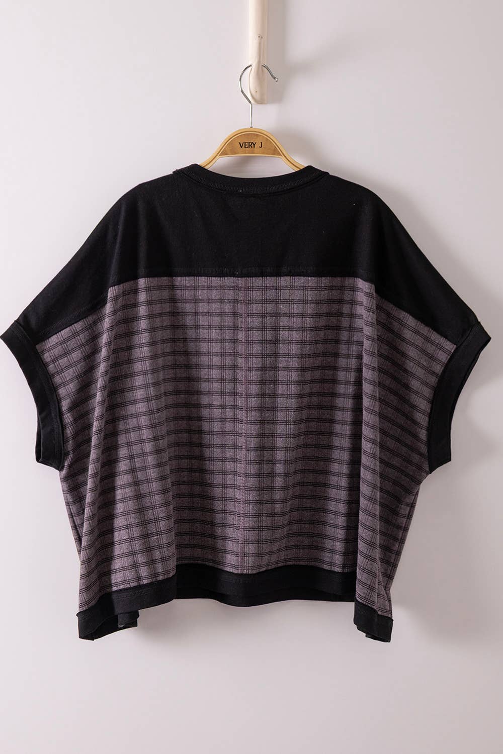 Dolman Sleeve Textured Knit Casual Top