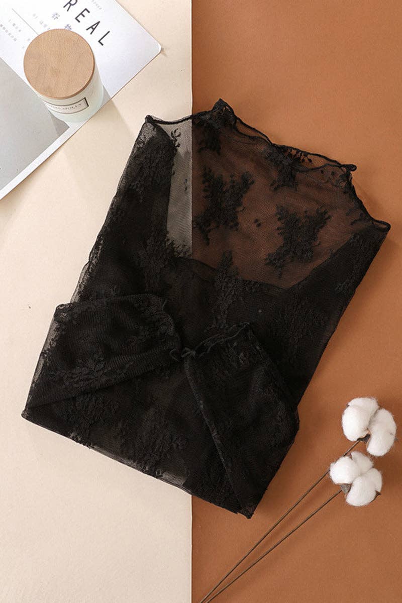 Elegant Lace Floral Blouse
