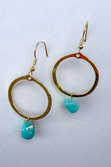 Maison Earring Blue Sky Gold
