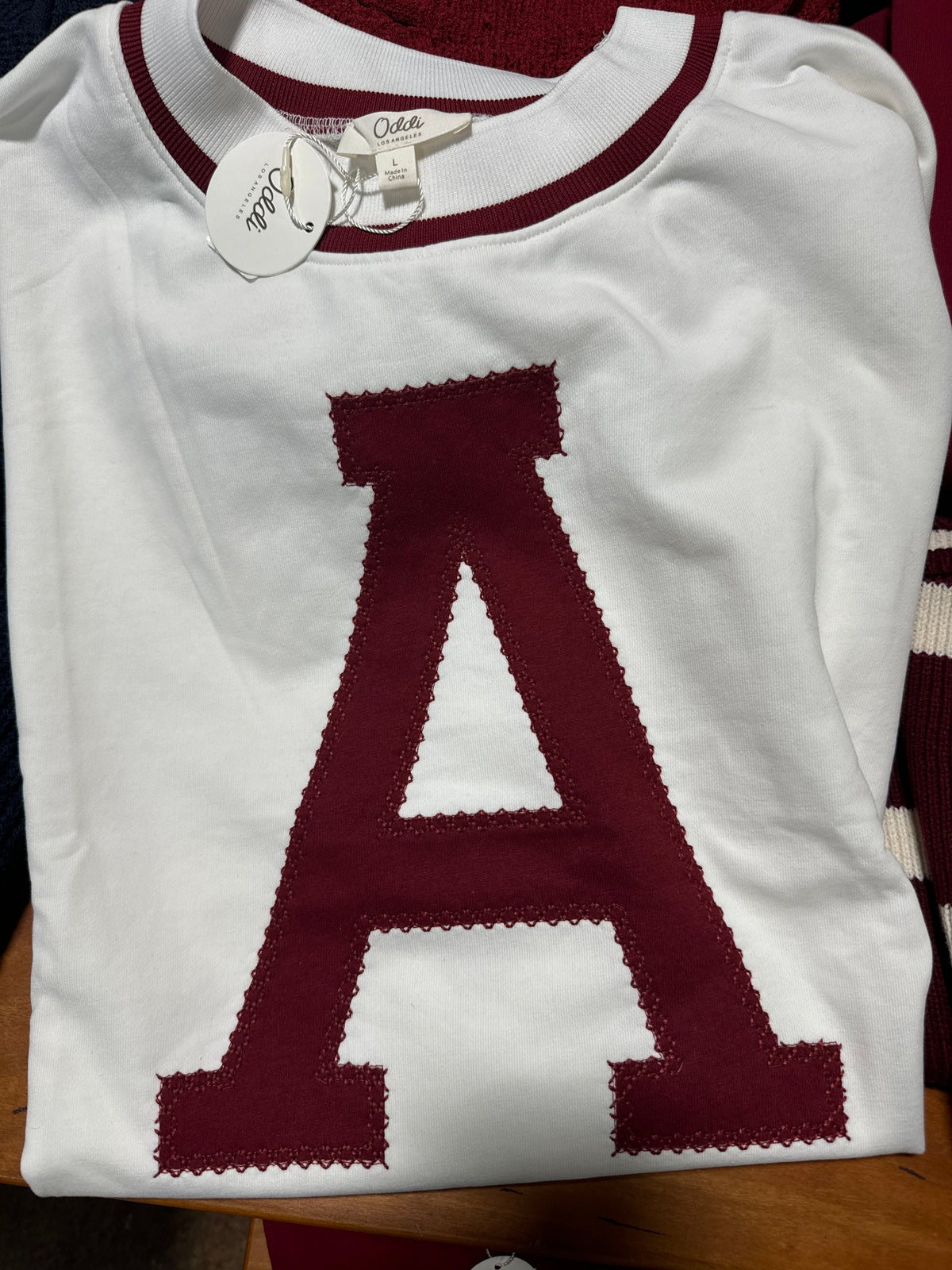 Oversized GameDay short sleeve sweatshirt with embroidery