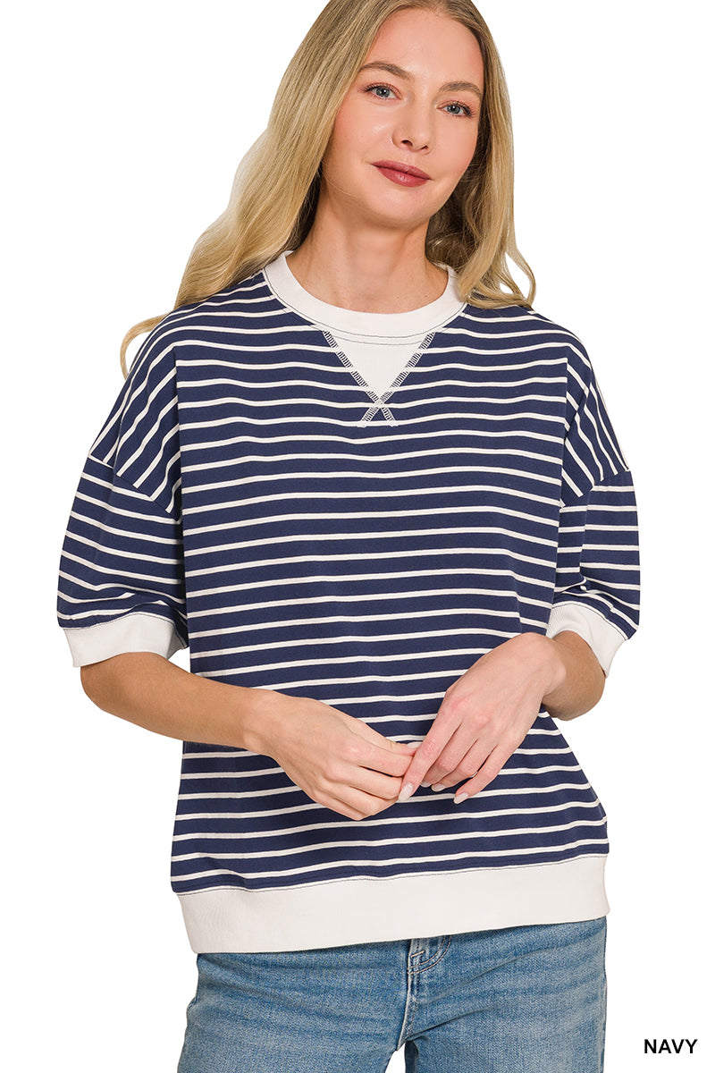 Striped Pullover Top