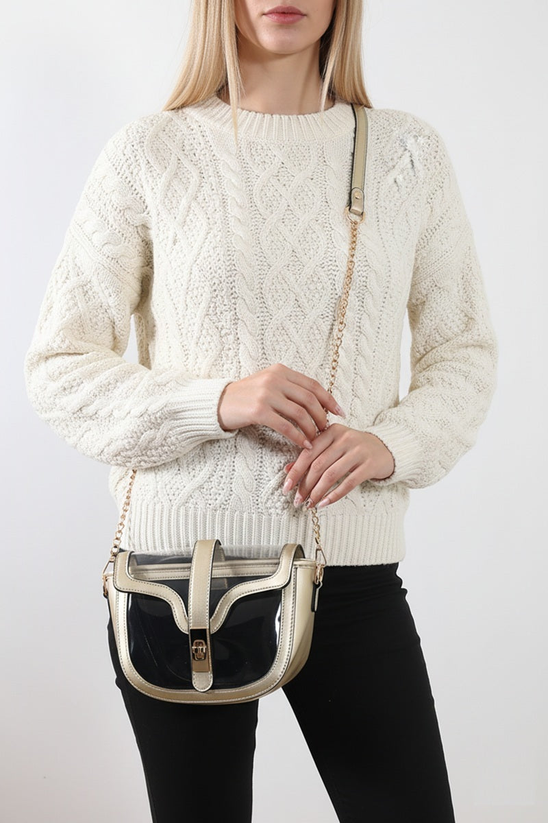 Clear Stadium Saddle Bag