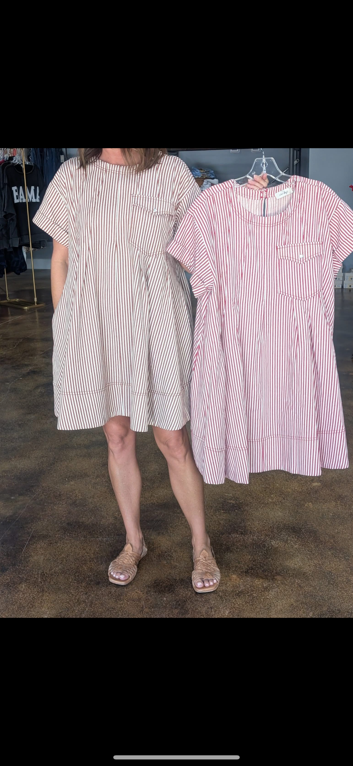 Stripe Swing Dress