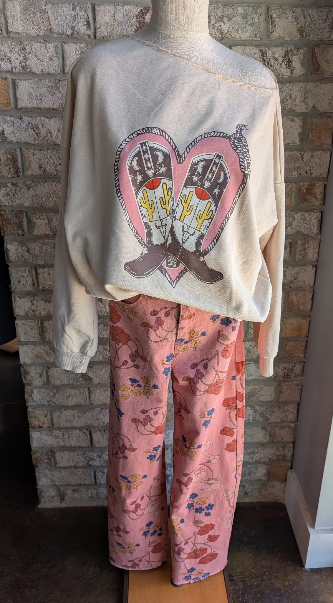 Boot Print Sweatshirt