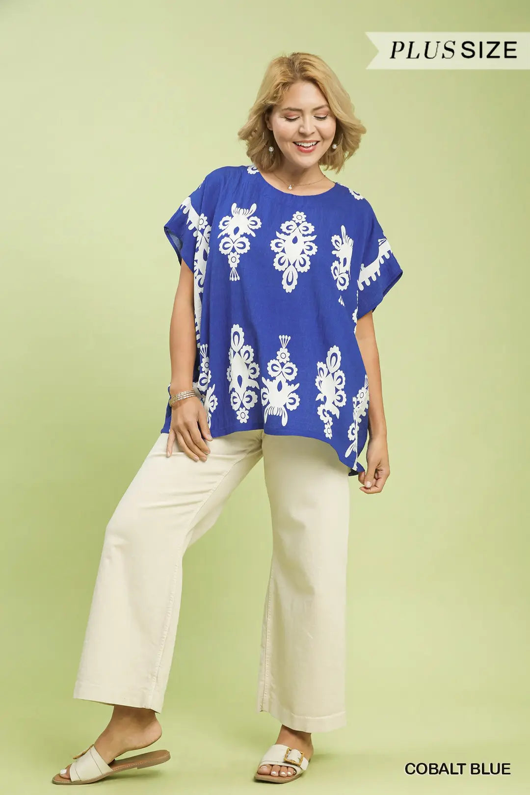 Border Print Top