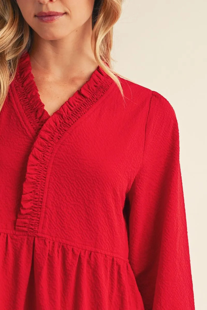Textured Midi Dress