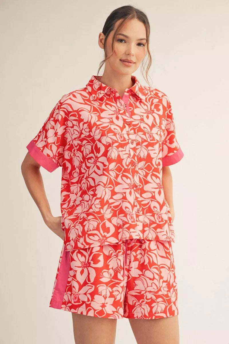 Floral Top and Short Set