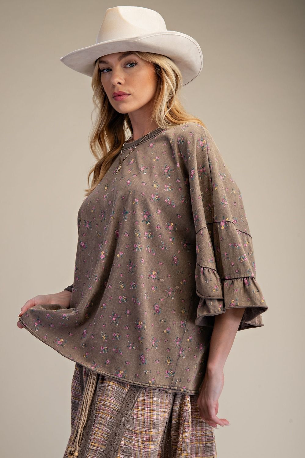 Ruffle Sleeve Top