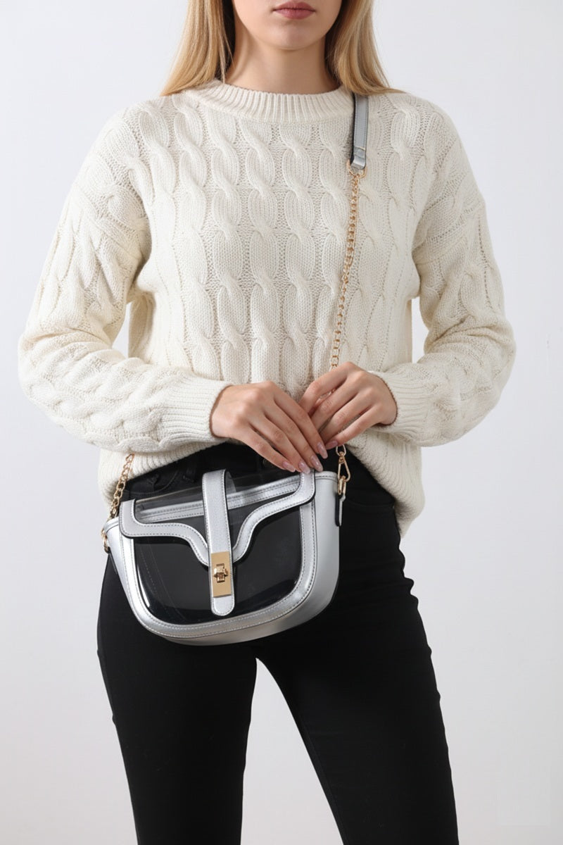 Clear Stadium Saddle Bag