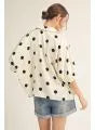 Polka Dot Satin Top