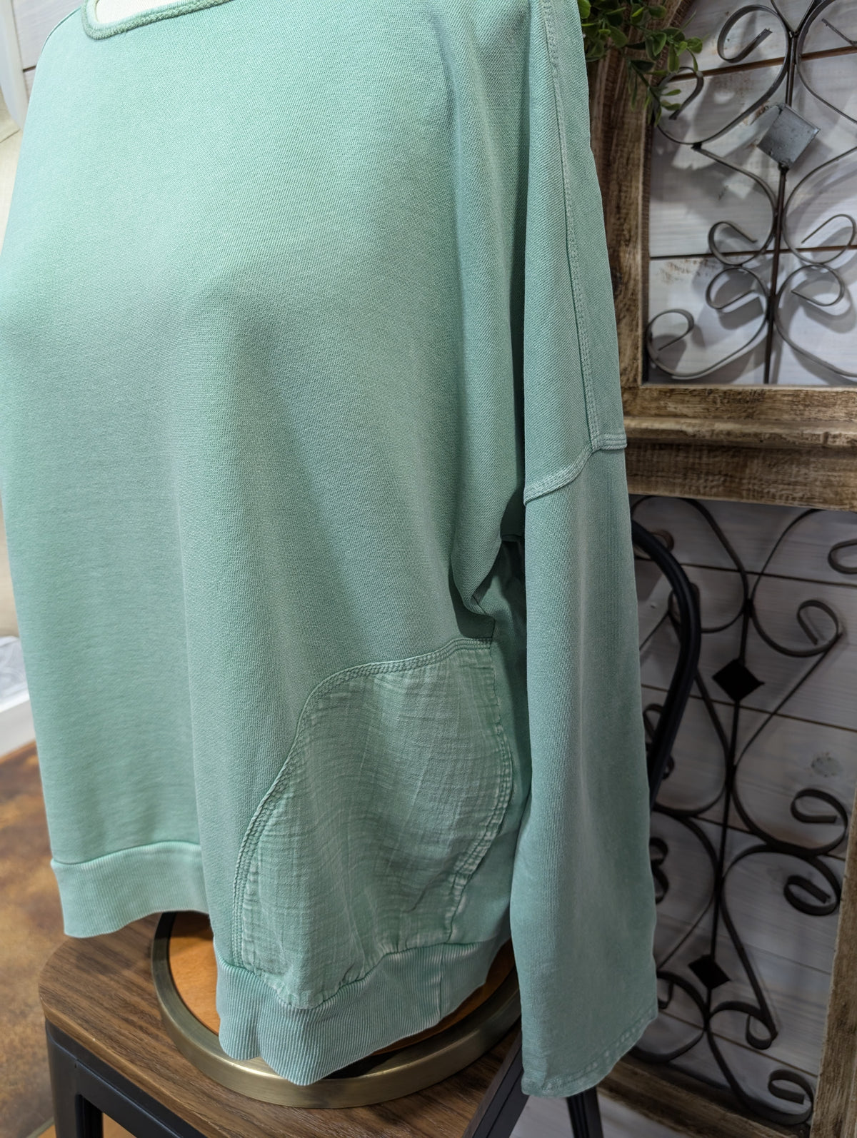 Terry Knit Pullover