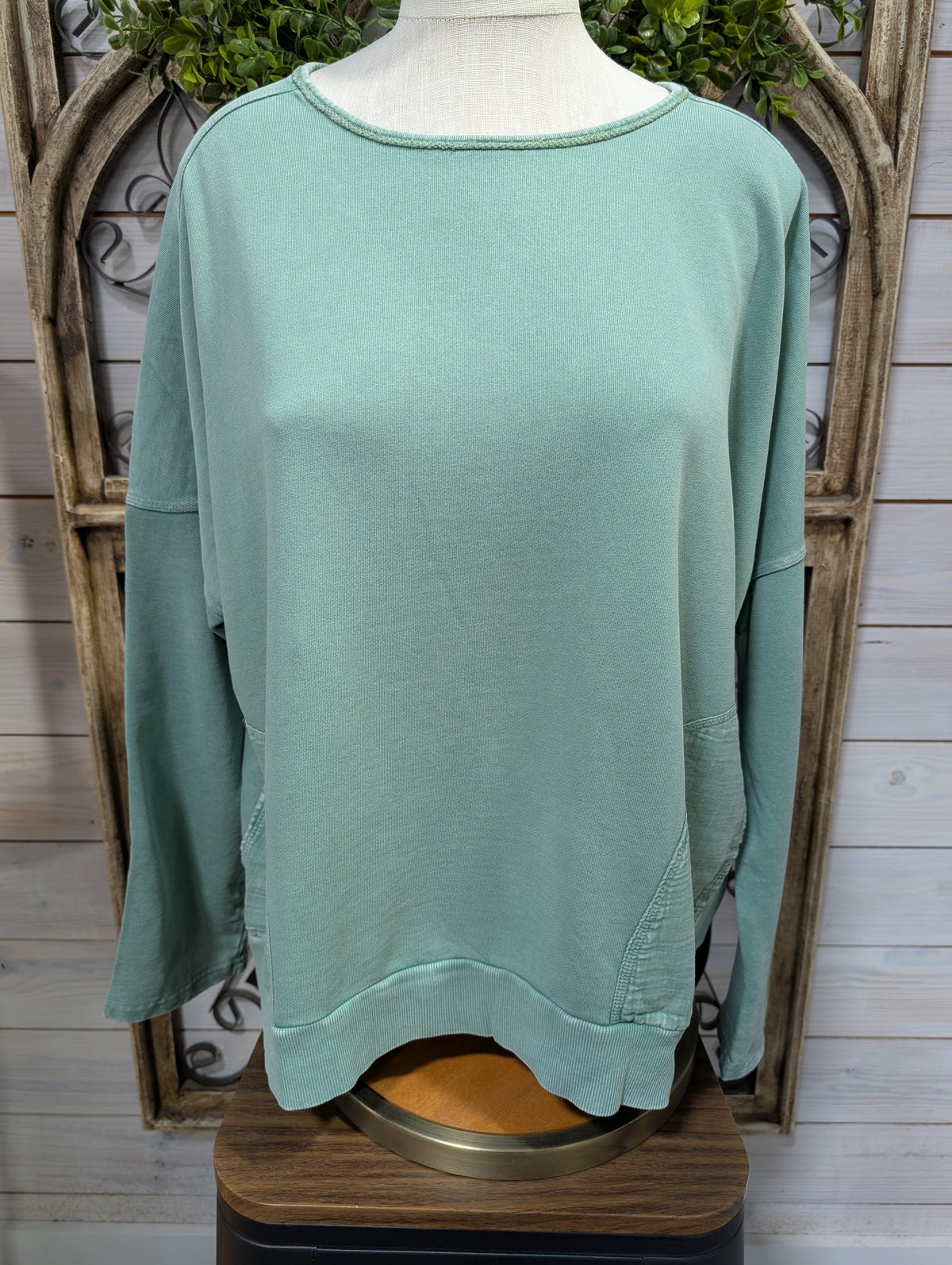 Terry Knit Pullover