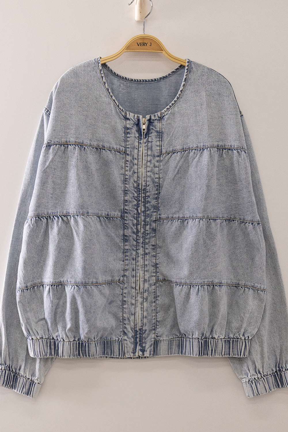 Tiered Denim Jacket
