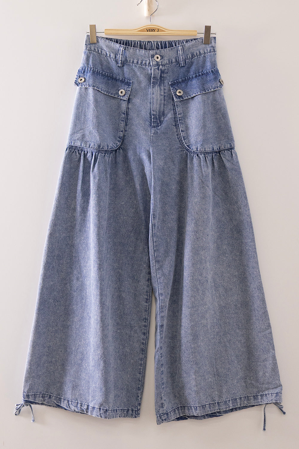 Denim pant with Adjustable Hem