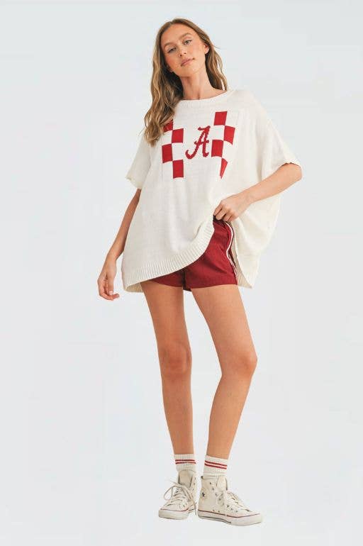 "A" SWEATER TOP