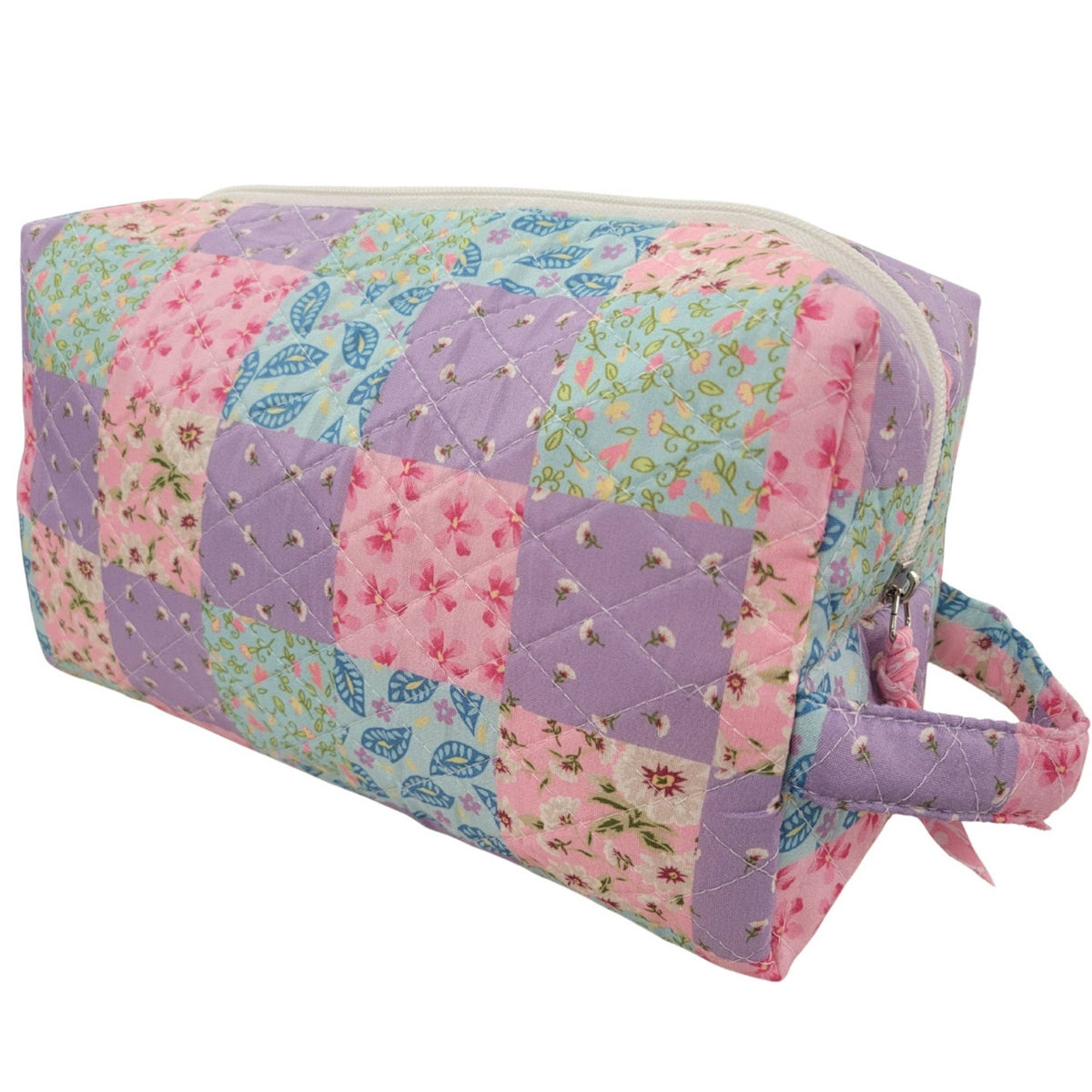 "Spring Garden" Designer Quilted Vanity and Travel Bag