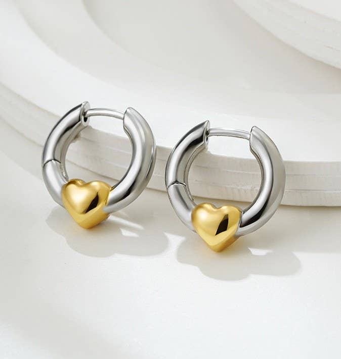 18K Stainless Steel Tarnish Free Waterproof Hoop earrings