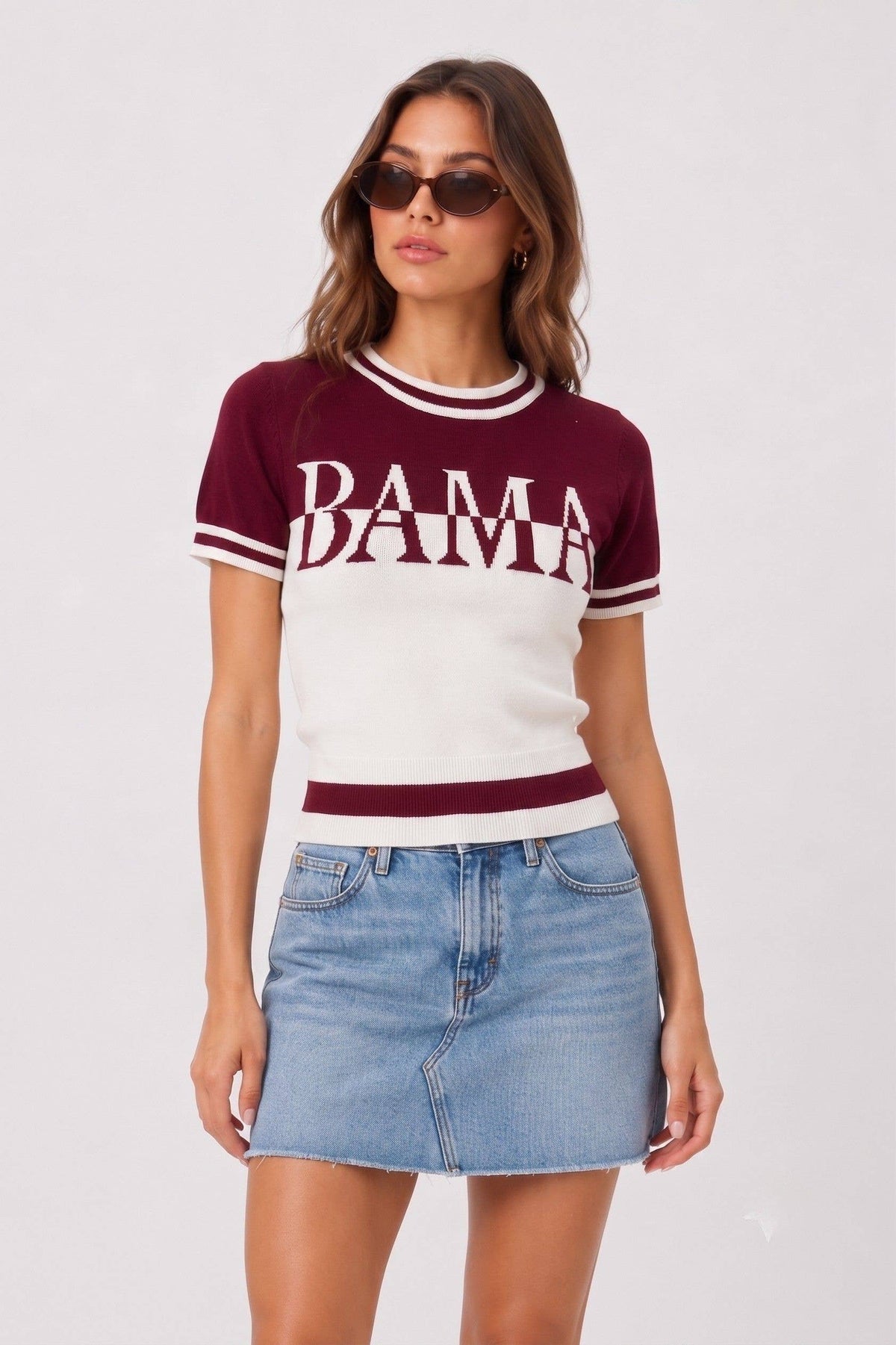 BAMA GAME DAY SHORT SLEEVE SWEATER