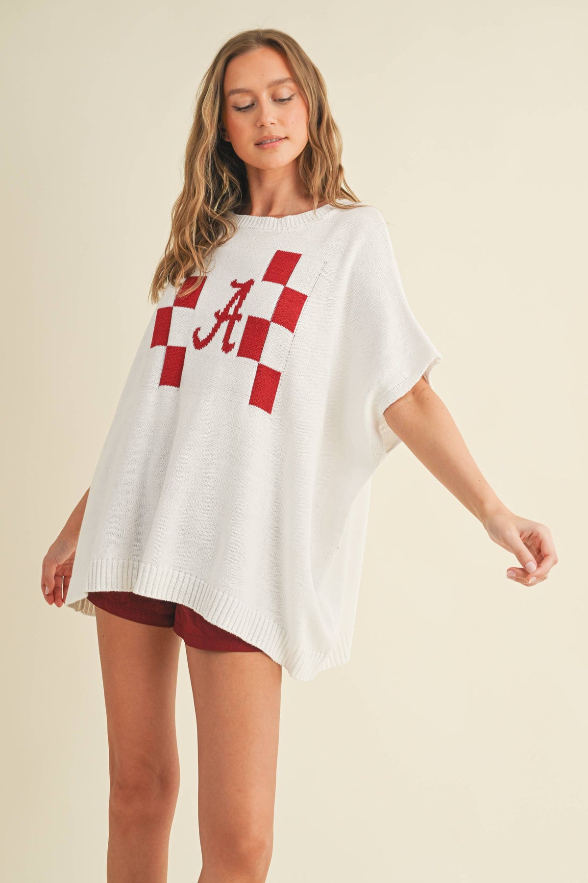 "A" SWEATER TOP