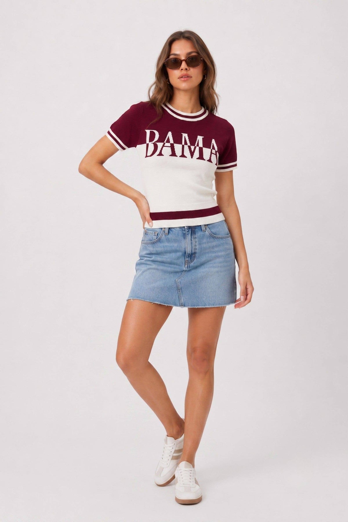 BAMA GAME DAY SHORT SLEEVE SWEATER