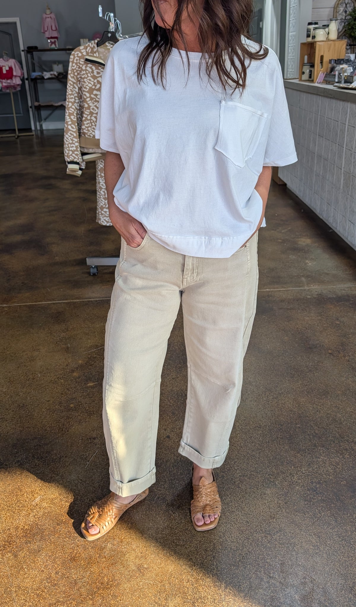 Barrel Leg Denim Pant