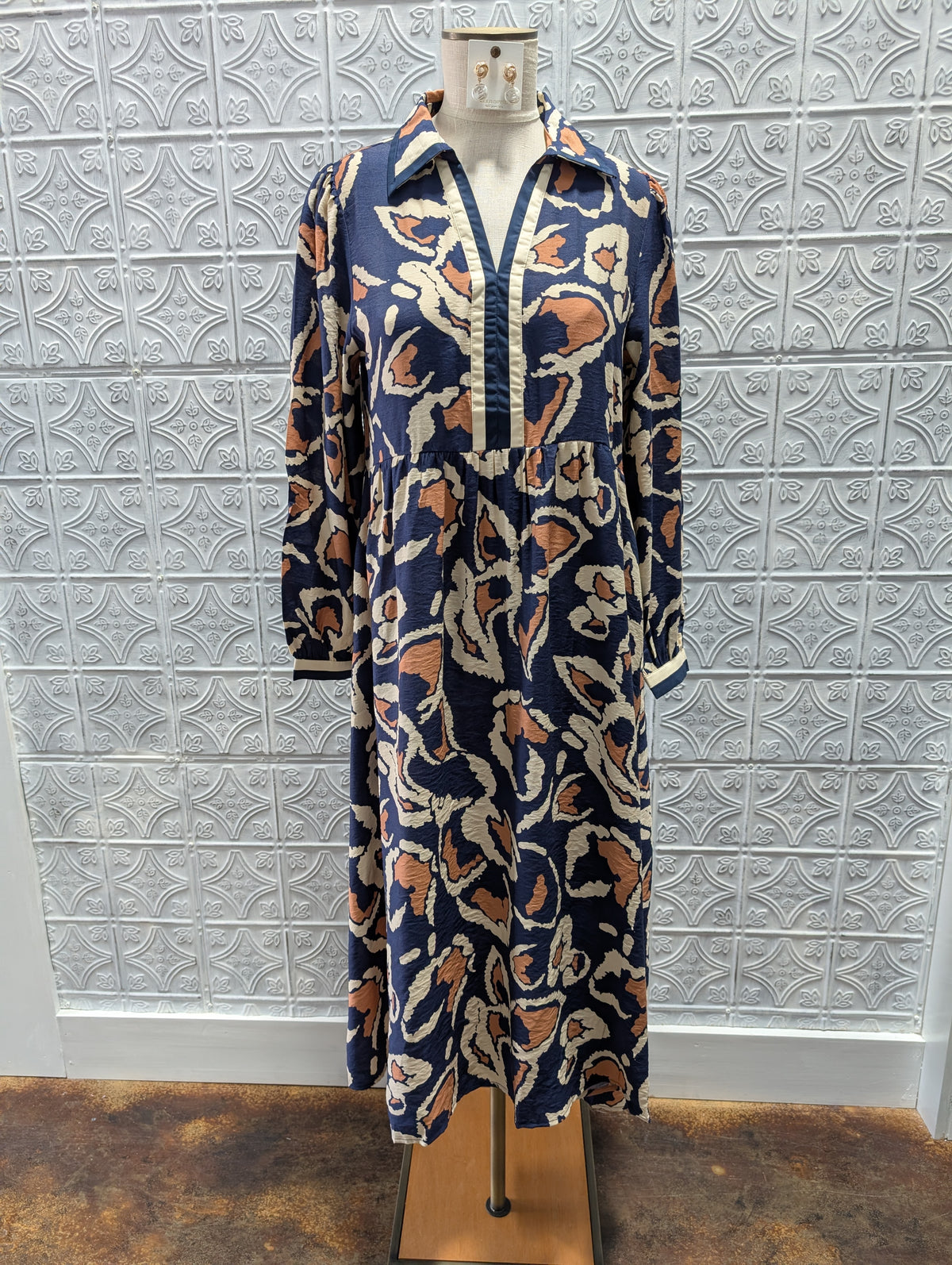 Boho Floral Midi Dress