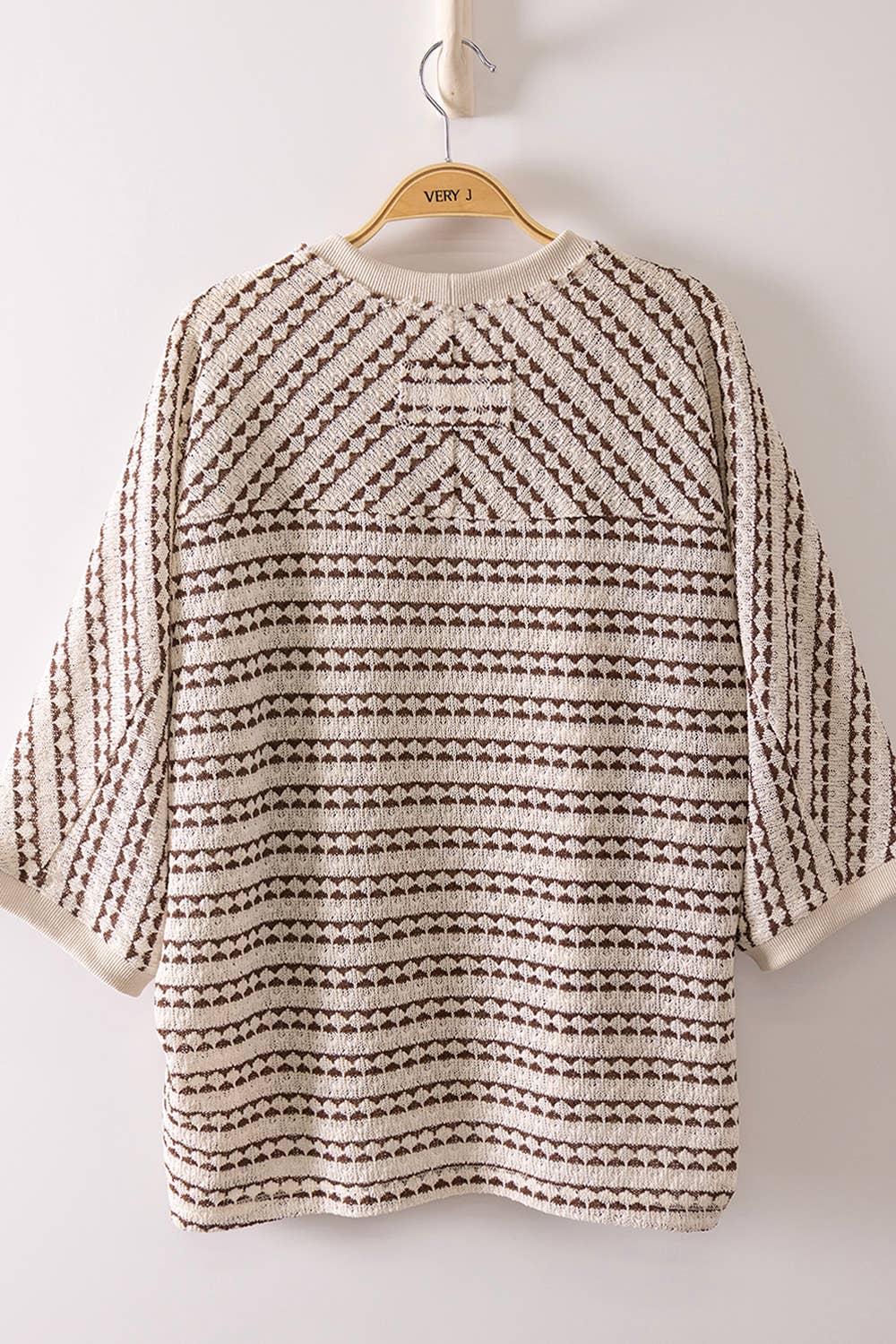 Textured Stripe Knit Top