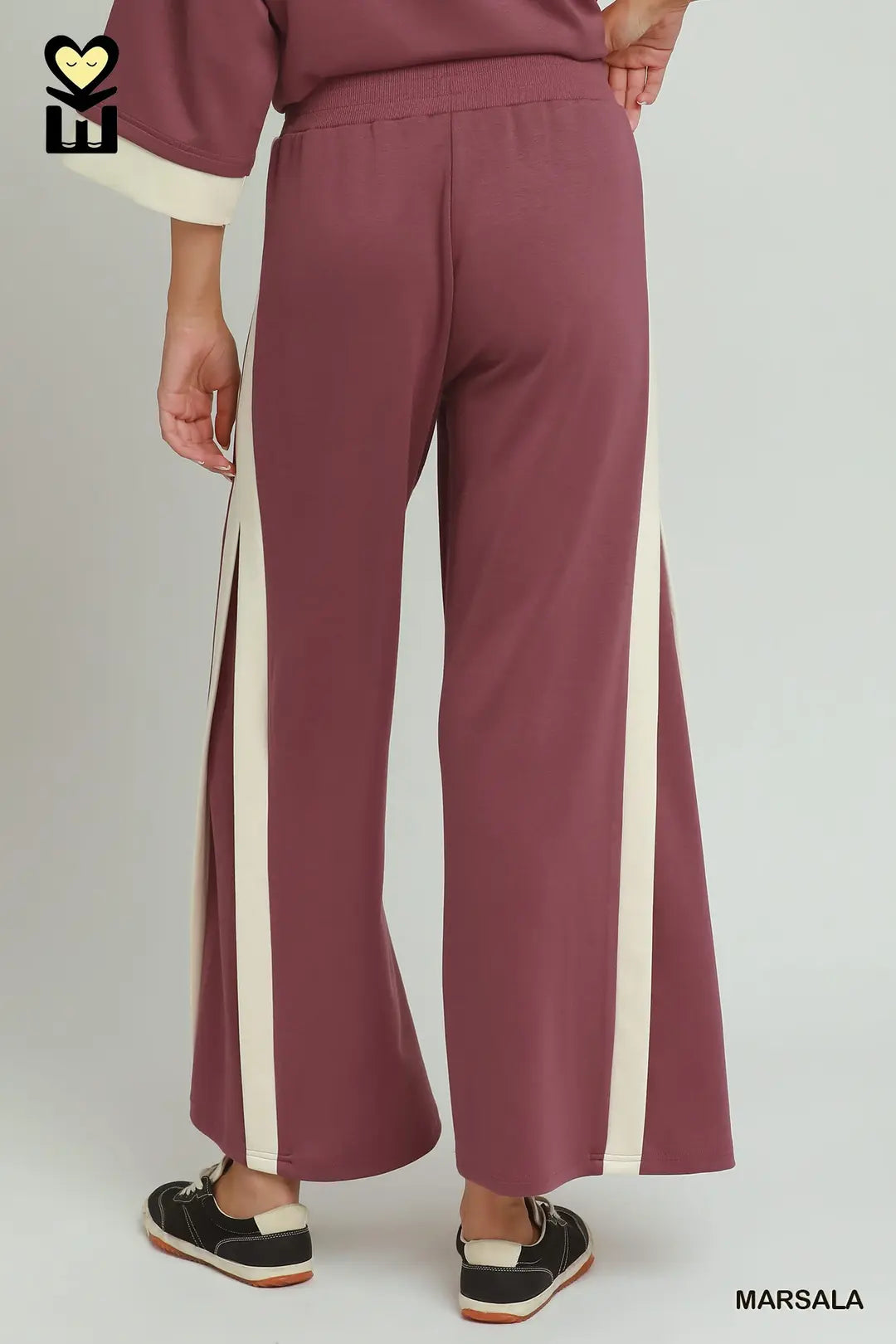 Colorblock Side Stripe Straight Pants