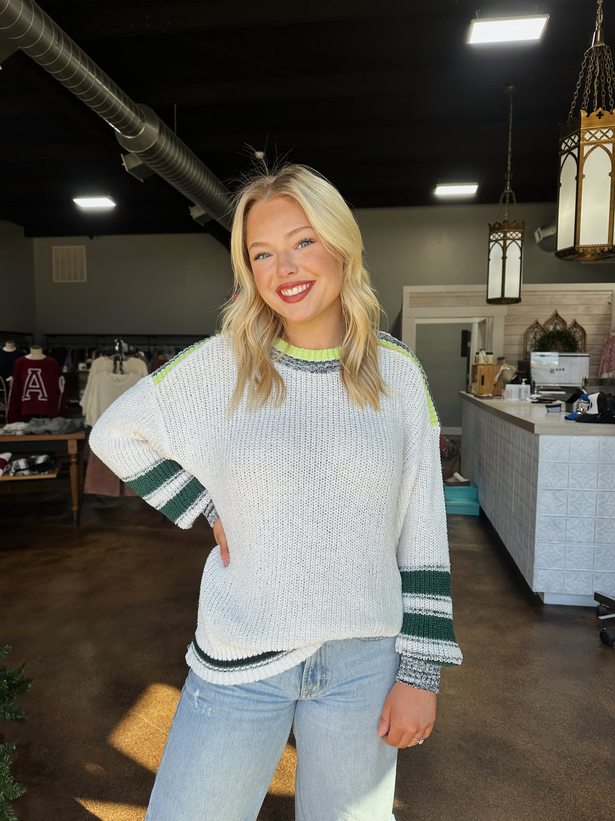 Color Mix Knitted Sweater