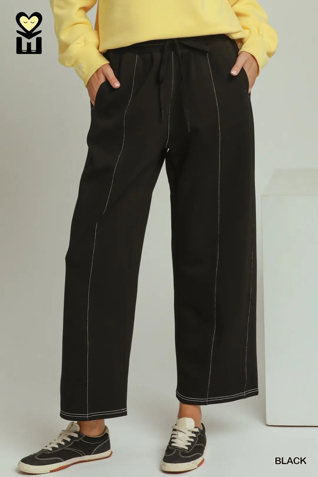 Contrast Stitch Pants