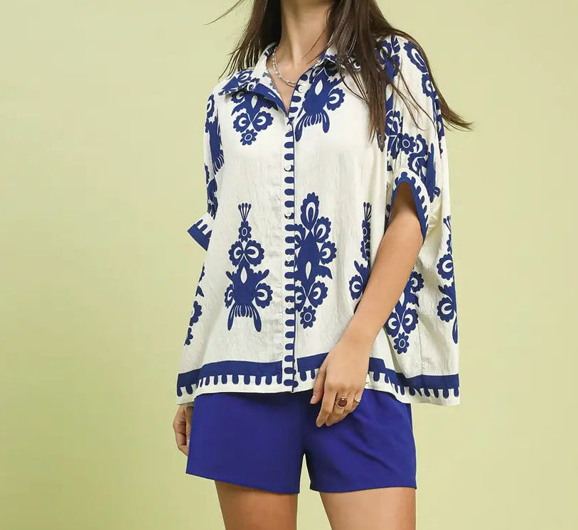 Abstract Print Top