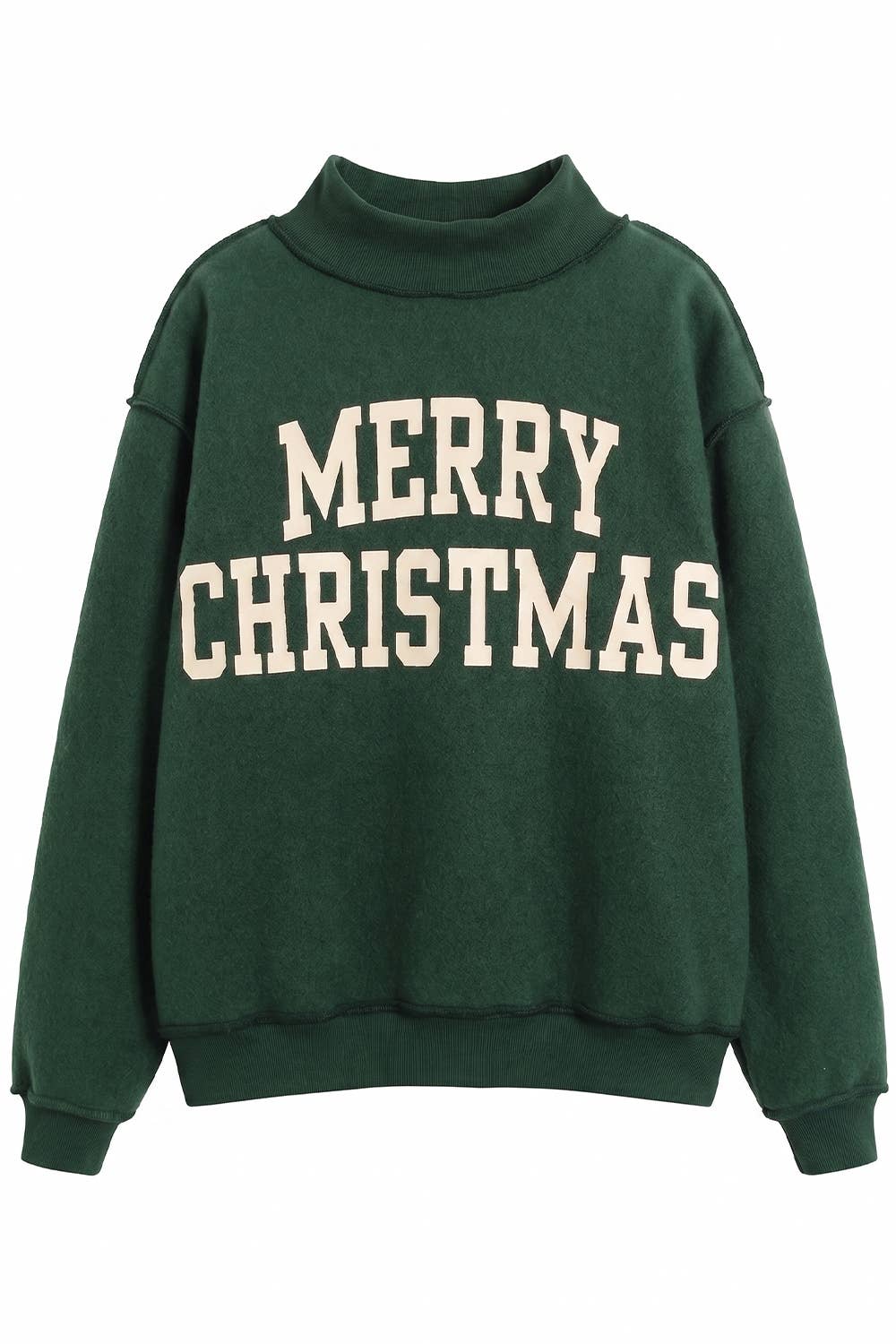 Deck The Halls / Reversible Mock-Neck Sweatshirt