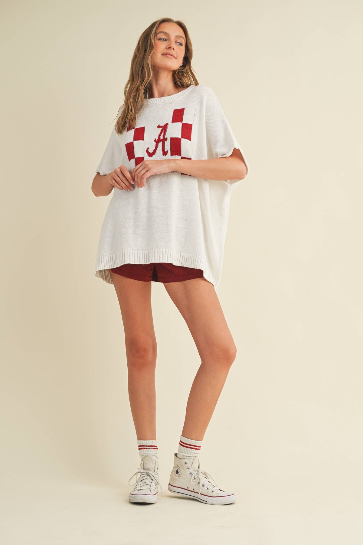 "A" SWEATER TOP