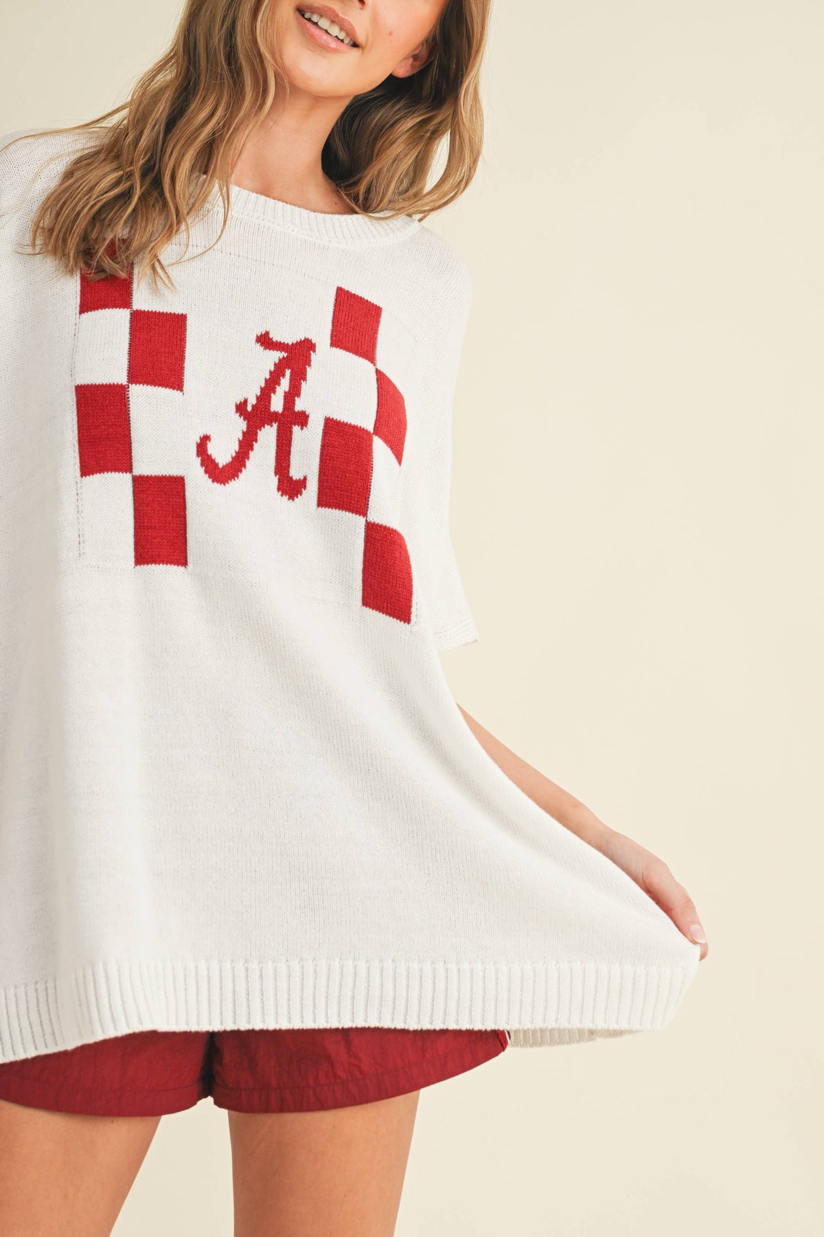 "A" SWEATER TOP
