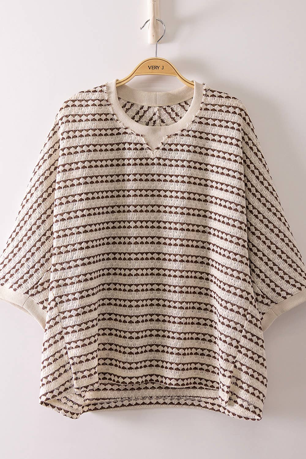 Textured Stripe Knit Top