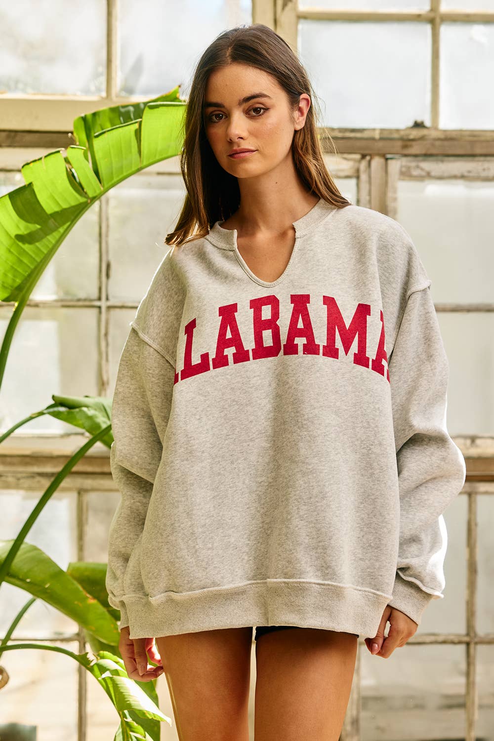 IT3097-AL | 'Alabama/AL' Reversible Oversized Pullover