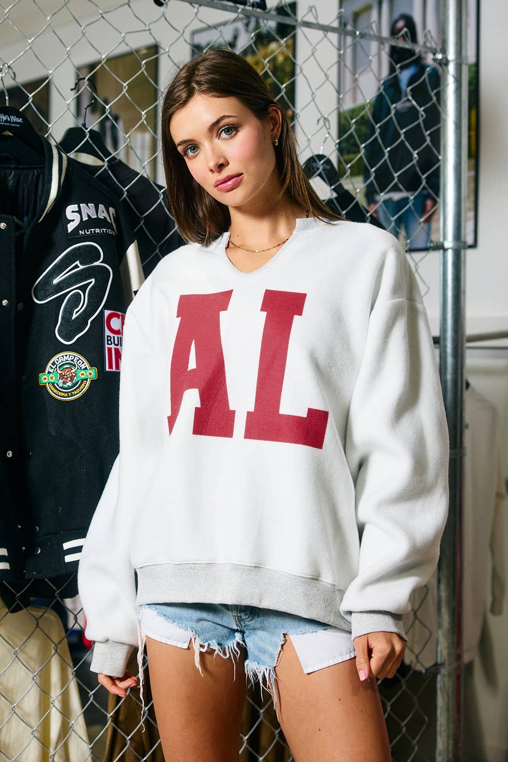 IT3097-AL | 'Alabama/AL' Reversible Oversized Pullover