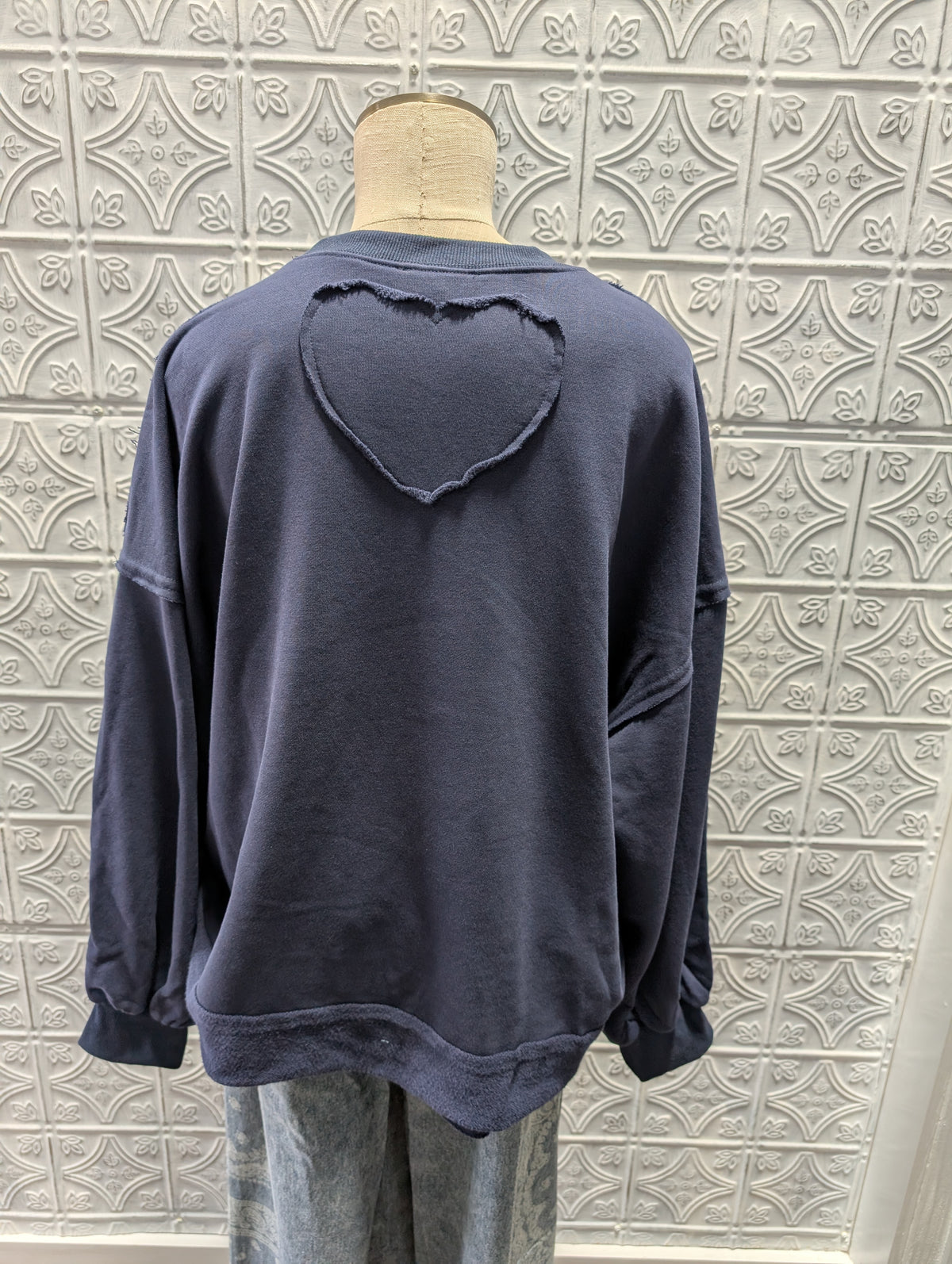 Heart Back French Terry Sweatshirt